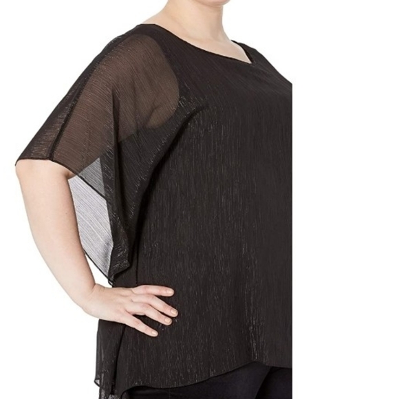 Michael Kors Shimmer Flutter Top-NWT-size 3X - Picture 3 of 10